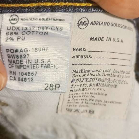 Ag Adriano Goldschmied | Women's Slightly Distressed Ballad Jeans (Size 28R) - Picture 7 of 15